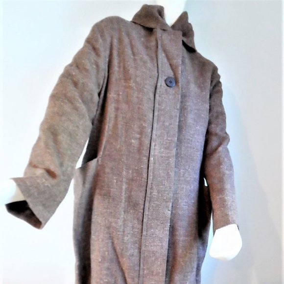 EVELYNE BRANDT LUXURY COAT 100% VIRGIN WOOL LINING NEW - Picture 2 of 8